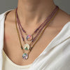 Wholesale Necklace Copper Geometric Rotatable Tarot Love Eye Gold Plated Color Preservation