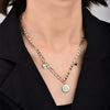Wholesale Necklace Copper Geometric Skull Punk Style Electroplated For Women Ochain