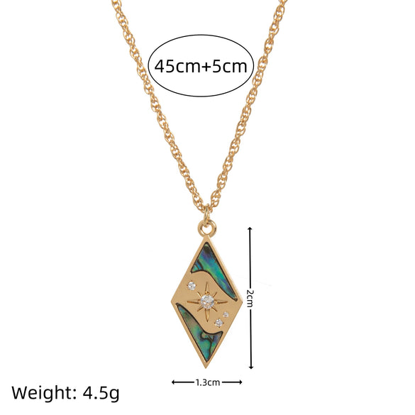Wholesale Necklace Copper Geometric Style Electroplating Design Unisex