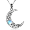 Wholesale Necklace Copper Geometric Style Gem Inlaid For Women Crescent Ochain