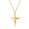 Wholesale Necklace Copper Goldplated Geometric Leaves Pattern Electroplating Unisex