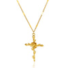 Wholesale Necklace Copper Goldplated Geometric Leaves Pattern Electroplating Unisex