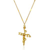 Wholesale Necklace Copper Goldplated Geometric Leaves Pattern Electroplating Unisex
