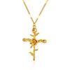 Wholesale Necklace Copper Goldplated Geometric Leaves Pattern Electroplating Unisex