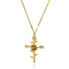 Wholesale Necklace Copper Goldplated Geometric Leaves Pattern Electroplating Unisex