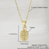 Wholesale Necklace Copper Goldplated Hazelnut Pine Cone O Word Chain For Women
