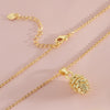 Wholesale Necklace Copper Goldplated Hazelnut Pine Cone O Word Chain For Women