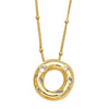 Wholesale Necklace Copper Goldplated Inlaid Zircon With Letters Pattern Ochain