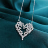 Wholesale Necklace Copper Heartshaped Mixed Gem Inlay With Zircon Ochain