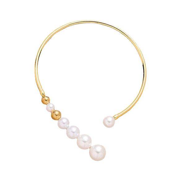 Wholesale Necklace Copper Imitation Pearl Geometric Retro High Elegant For Women