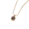 Wholesale Necklace Copper Inlaid Zircon Geometric Square Pendant Light Luxury Style
