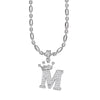 Wholesale Necklace Copper Inlaid Zircon Letter Hip Hop Men's Melon Seed Chain