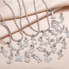 Wholesale Necklace Copper Inlaid Zircon Letter Hip Hop Men's Melon Seed Chain