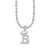 Wholesale Necklace Copper Inlaid Zircon Letter Hip Hop Men's Melon Seed Chain