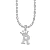 Wholesale Necklace Copper Inlaid Zircon Letter Hip Hop Men's Melon Seed Chain