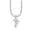 Wholesale Necklace Copper Inlaid Zircon Letter Hip Hop Men's Melon Seed Chain