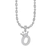 Wholesale Necklace Copper Inlaid Zircon Letter Hip Hop Men's Melon Seed Chain