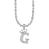 Wholesale Necklace Copper Inlaid Zircon Letter Hip Hop Men's Melon Seed Chain