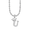 Wholesale Necklace Copper Inlaid Zircon Letter Hip Hop Men's Melon Seed Chain