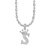 Wholesale Necklace Copper Inlaid Zircon Letter Hip Hop Men's Melon Seed Chain
