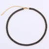 Wholesale Necklace Copper 18K Rectangular Horizontal Claw Chain Diamond Zircon Women's