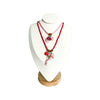 Wholesale Necklace Copper Lovely Style Heart Shape Electroplated Multipendant