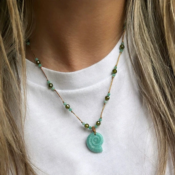Wholesale Necklace Copper Marine Animal Zodiac Geometric Style Stainless Steel Vacuum Plating