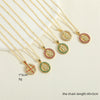 Wholesale Necklace Copper Mixed Gem Inlay Cartoon Character Electroplating Ochain For Women