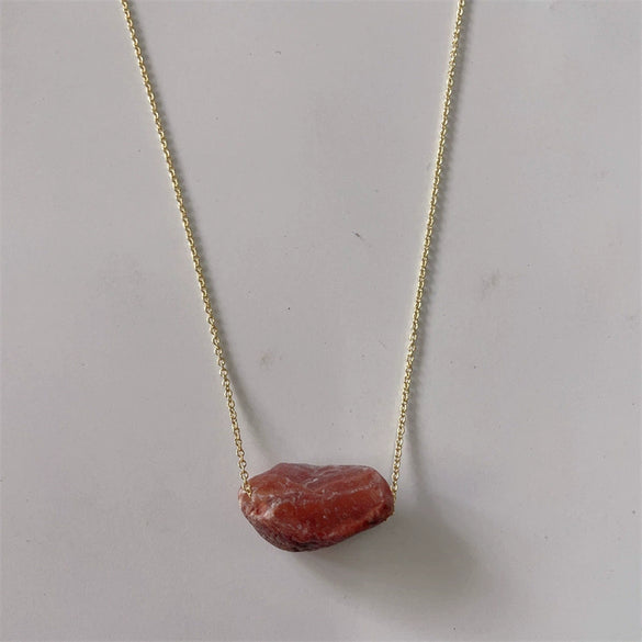 Wholesale Necklace Copper Mixed Gem Inlay Geometric Electroplating For Women