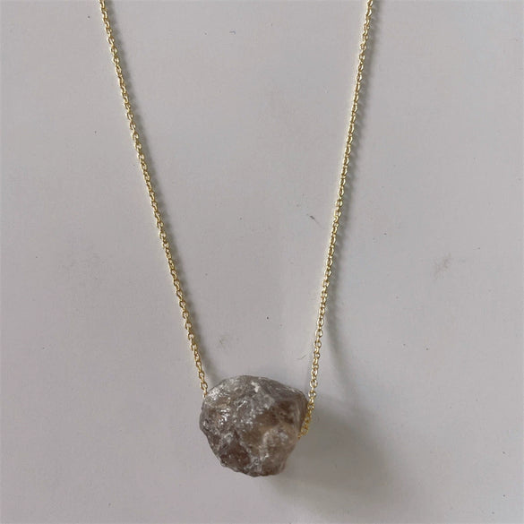Wholesale Necklace Copper Mixed Gem Inlay Geometric Electroplating For Women