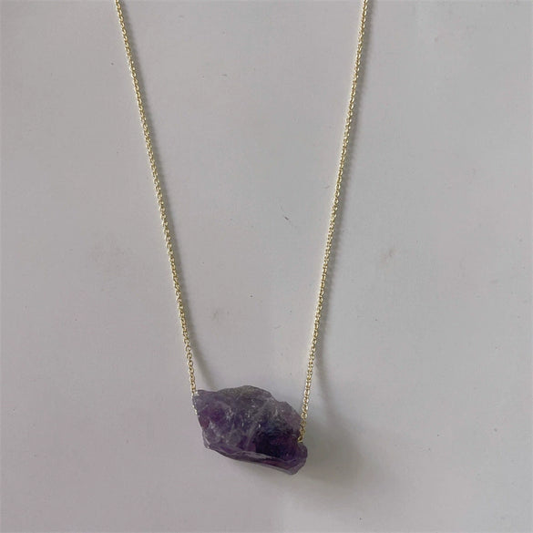 Wholesale Necklace Copper Mixed Gem Inlay Geometric Electroplating For Women
