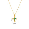 Wholesale Necklace Copper Mixed Gem Inlay Geometric Electroplating Ochain Pendant For Women