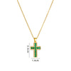 Wholesale Necklace Copper Mixed Gem Inlay Geometric Electroplating Ochain Pendant For Women