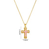 Wholesale Necklace Copper Mixed Gem Inlay Geometric Electroplating Ochain Pendant For Women
