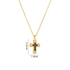 Wholesale Necklace Copper Mixed Gem Inlay Geometric Electroplating Ochain Pendant For Women