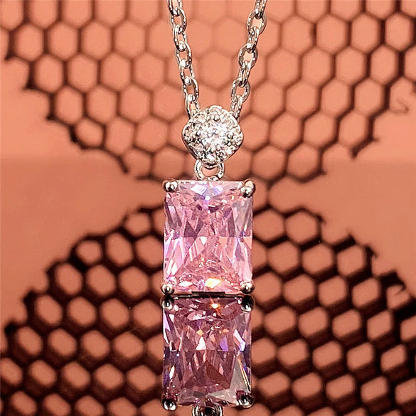 Wholesale Necklace Copper Mixed Gem Inlay Geometric Style Ochain For Women