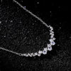 Wholesale Necklace Copper Mixed Gem Inlay Geometric Zircon Pendant O Chain Women's