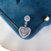 Wholesale Necklace Copper Mixed Gem Inlay Heart Shaped Ochain For Women Light Luxury Niche Style