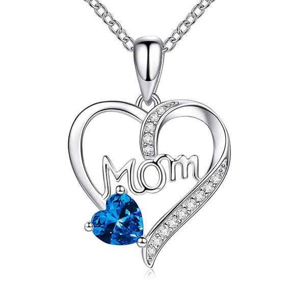 Wholesale Necklace Copper Mixed Gem Inlay Ochain Retro Fashion Heart Shape Letters Numbers Text Zircon