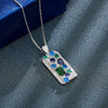 Wholesale Necklace Copper Mixed Gemstone Inlay Geometric Electroplating For Women