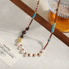 Wholesale Necklace Copper Natural Stone Freshwater Pearl Geometric Electroplating For Women