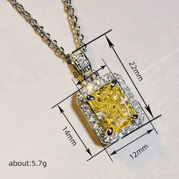 Wholesale Necklace Copper O Chain Mixed Gemstone Inlay Geometric Square Pendant For Women