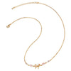 Wholesale Necklace Copper O Shaped Chain Bow Inlaid Zircon Electroplating Simple Design Women's