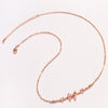 Wholesale Necklace Copper O Shaped Chain Bow Inlaid Zircon Electroplating Simple Design Women's