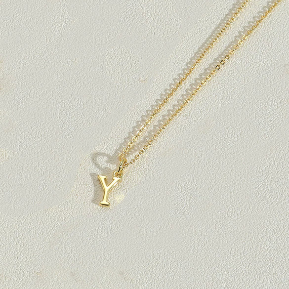 Wholesale Necklace Copper Ochain Electroplating Letters Numbers Text Pendant For Women