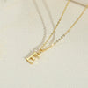 Wholesale Necklace Copper Ochain Electroplating Letters Numbers Text Pendant For Women
