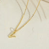 Wholesale Necklace Copper Ochain Electroplating Letters Numbers Text Pendant For Women