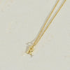 Wholesale Necklace Copper Ochain Electroplating Letters Numbers Text Pendant For Women