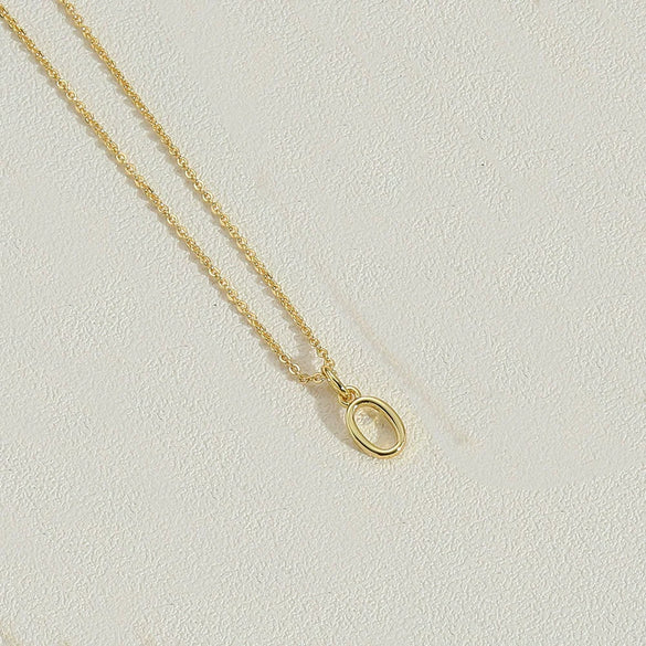 Wholesale Necklace Copper Ochain Electroplating Letters Numbers Text Pendant For Women
