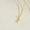 Wholesale Necklace Copper Ochain Electroplating Letters Numbers Text Pendant For Women